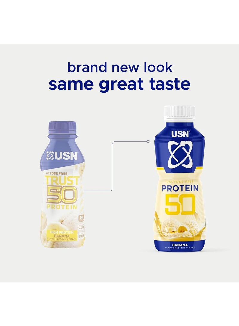 يو إس إن يو اس ان تراست 50 بروتين مخفوق الموز والحليب 500 مل - Image 3